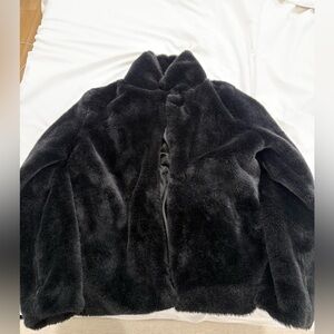 Black Faux Fur Jacket